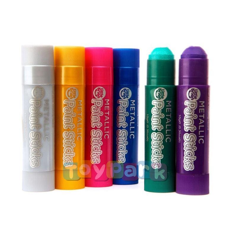 Little Brian Paint Sticks - Metallic 6 pk