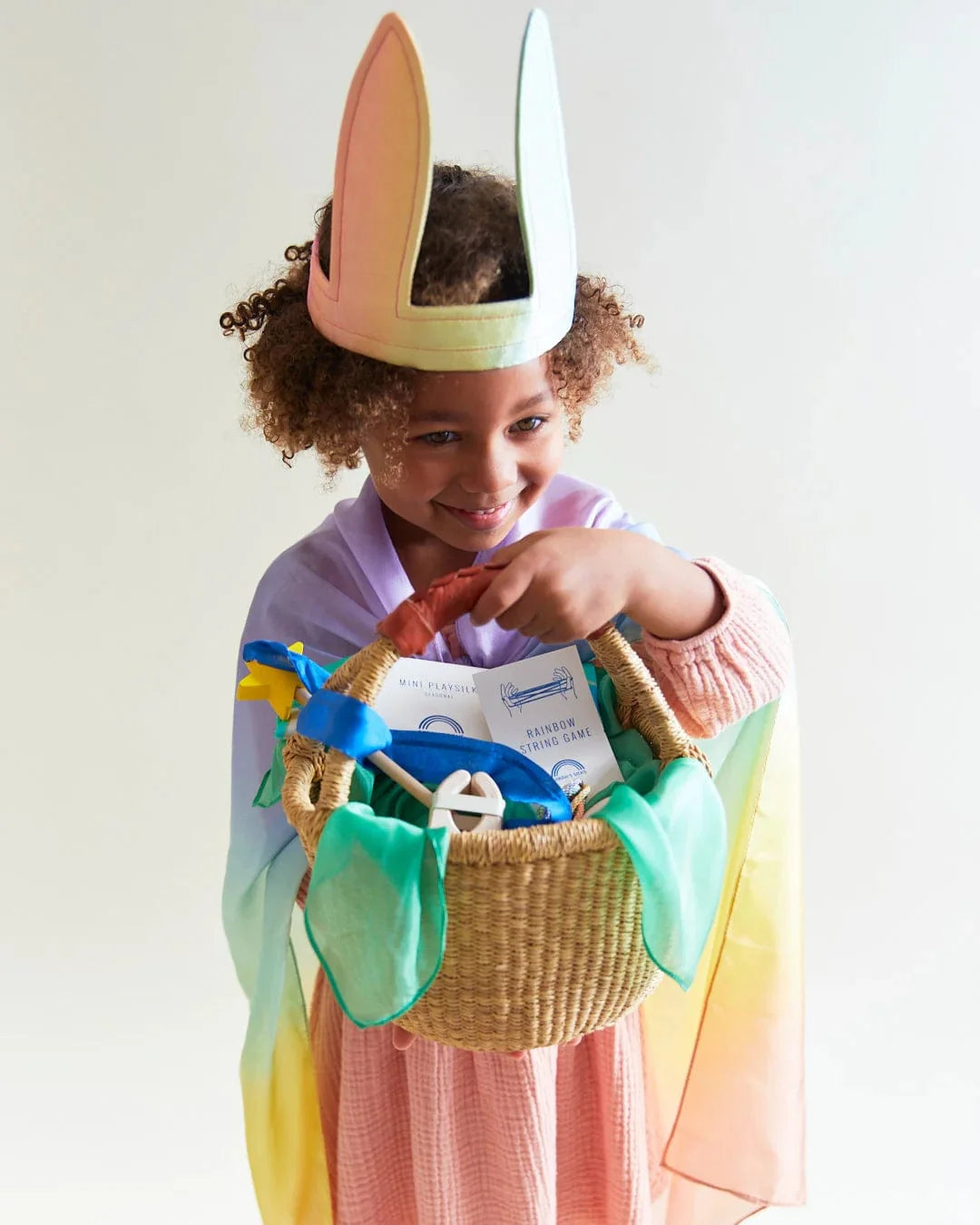 Sarah’s Silks Rainbow Bunny Ears