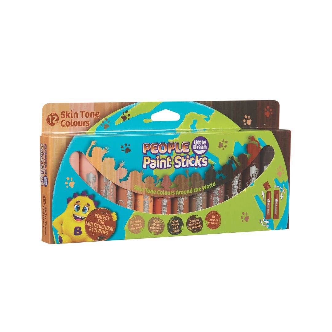 Little Brian People Paint Sticks 12 pk