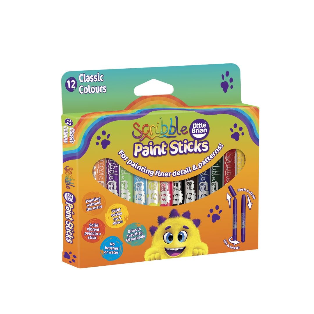 Little Brian Scribble Paint Sticks 12 pk