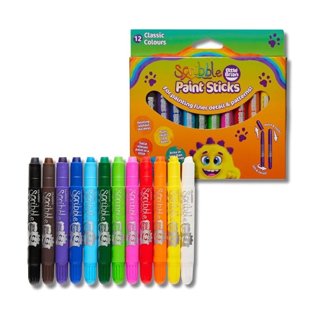 Little Brian Scribble Paint Sticks 12 pk