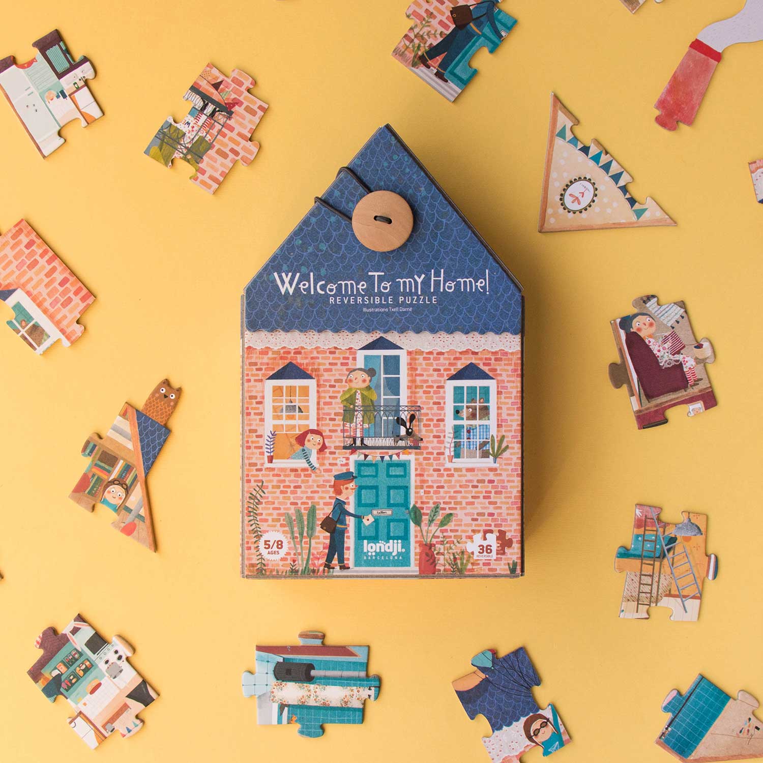 Londji Reversible Puzzle - Welcome To My Home