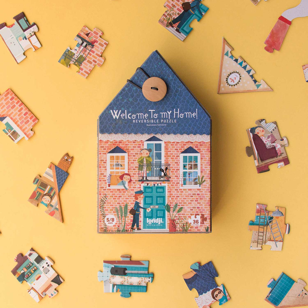 Londji Reversible Puzzle - Welcome To My Home