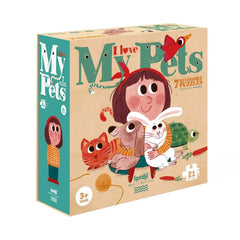 Londji Reversible Puzzles - I Love My Pets