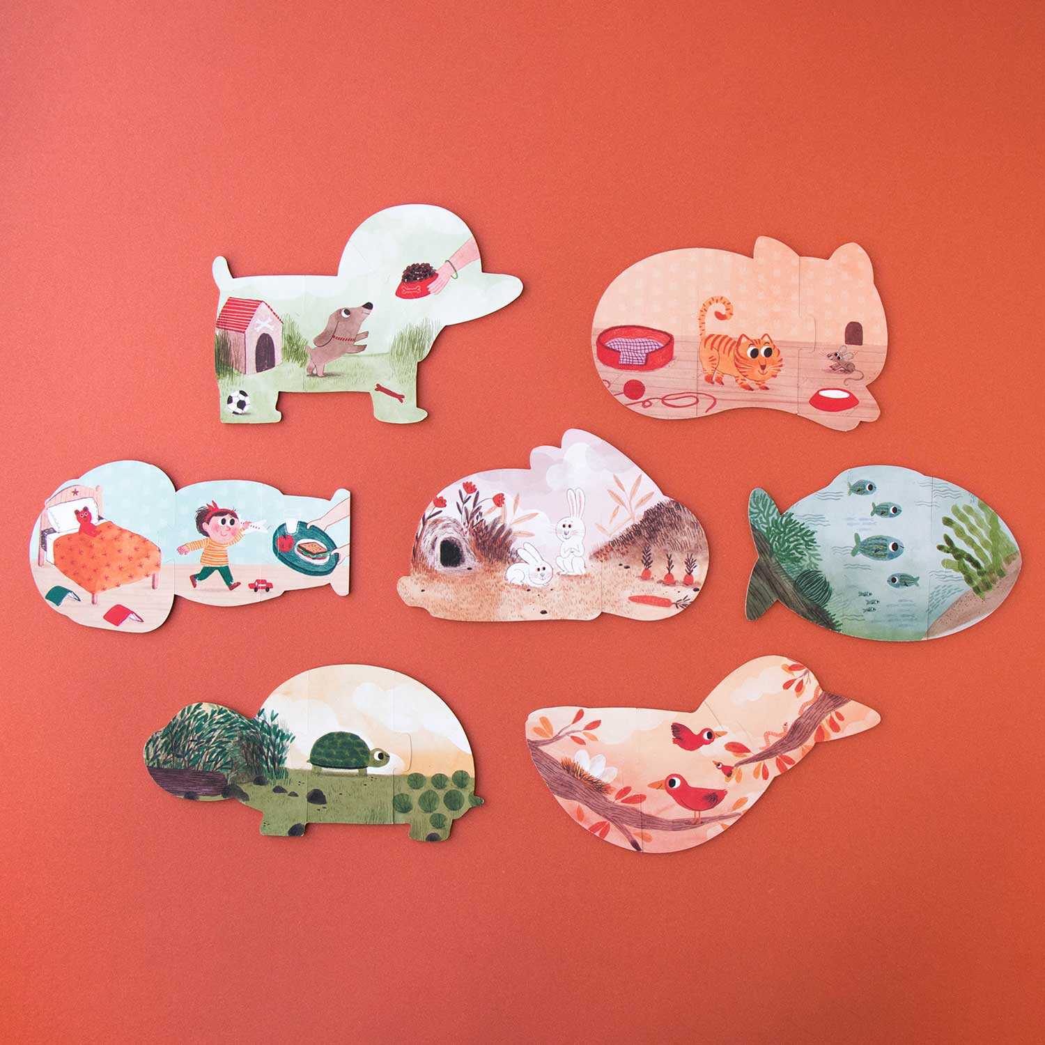 Londji Reversible Puzzles - I Love My Pets