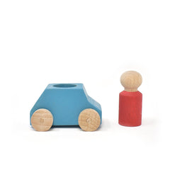 Lubulona Car Turquoise Sky Blue With Red Figure