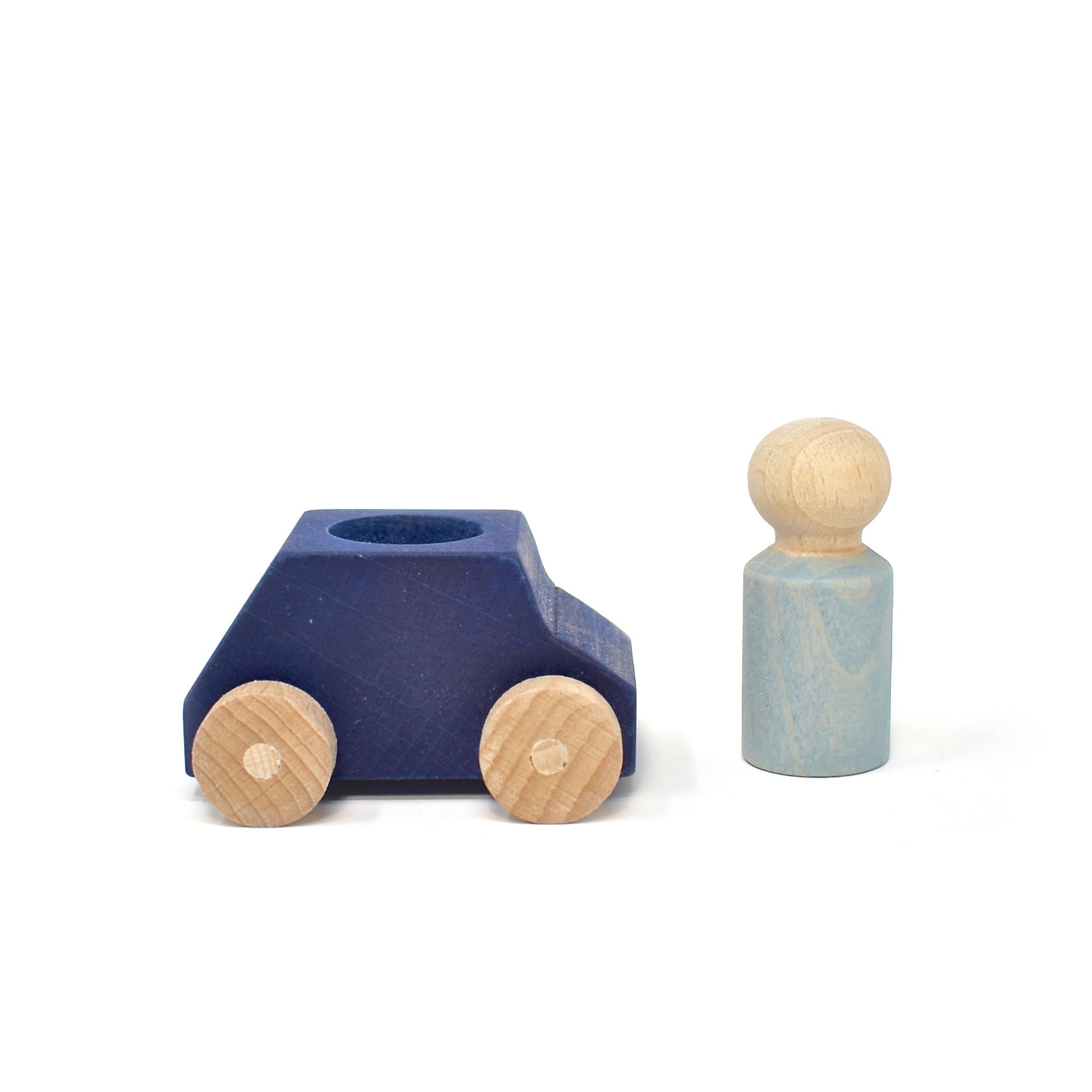 Lubulona Car Blue With Grey Figure