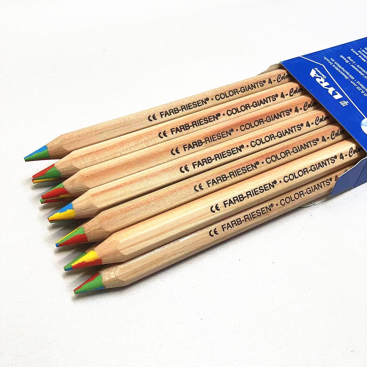 Lyra Pencils Color Giants 4-Color Hexagonal Box of 12