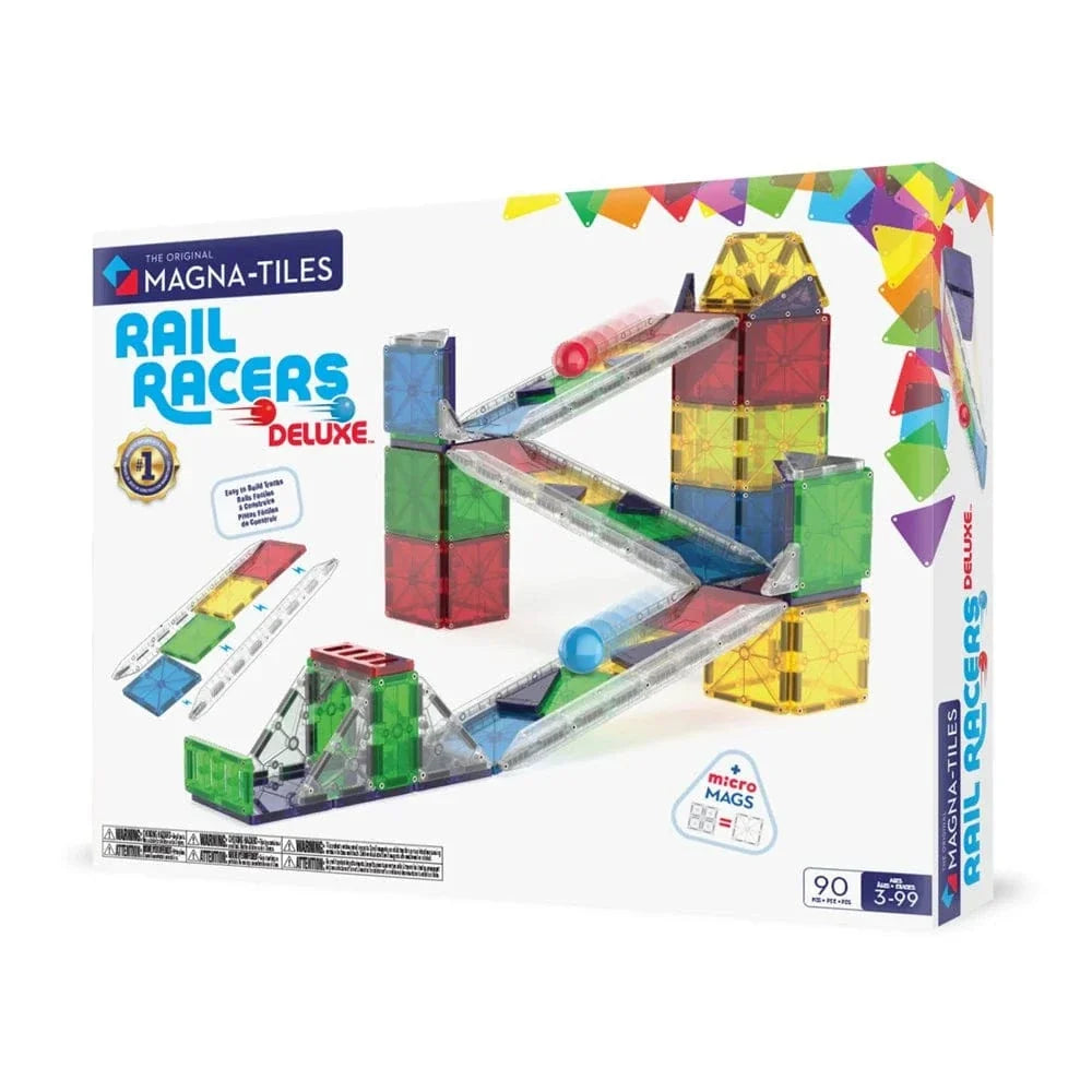 MAGNA-TILES - Rail Racers Deluxe - 90  Piece