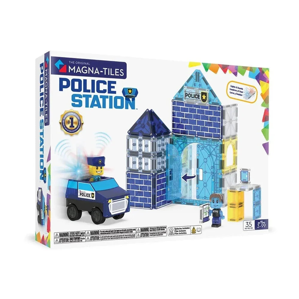 MAGNA-TILES - Police Station - 35  Piece