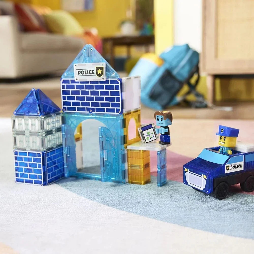 MAGNA-TILES - Police Station - 35  Piece