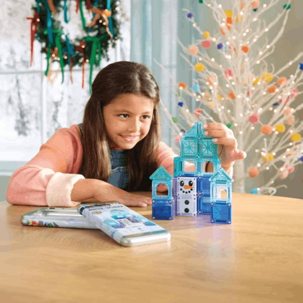 MAGNA‑TILES - microMAGS Winter Wonder Travel Set - 26 Piece