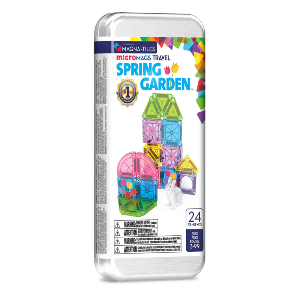 MAGNA-TILES - microMAGS Spring Garden Travel Set - 24 Piece