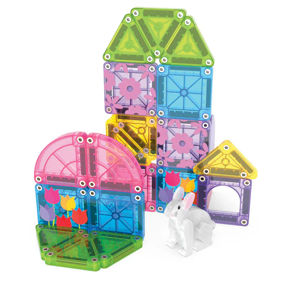 MAGNA-TILES - microMAGS Spring Garden Travel Set - 24 Piece