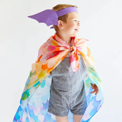 Sarah's Silks Ears Dinosaur Purple