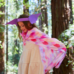 Sarah's Silks Ears Dinosaur Purple