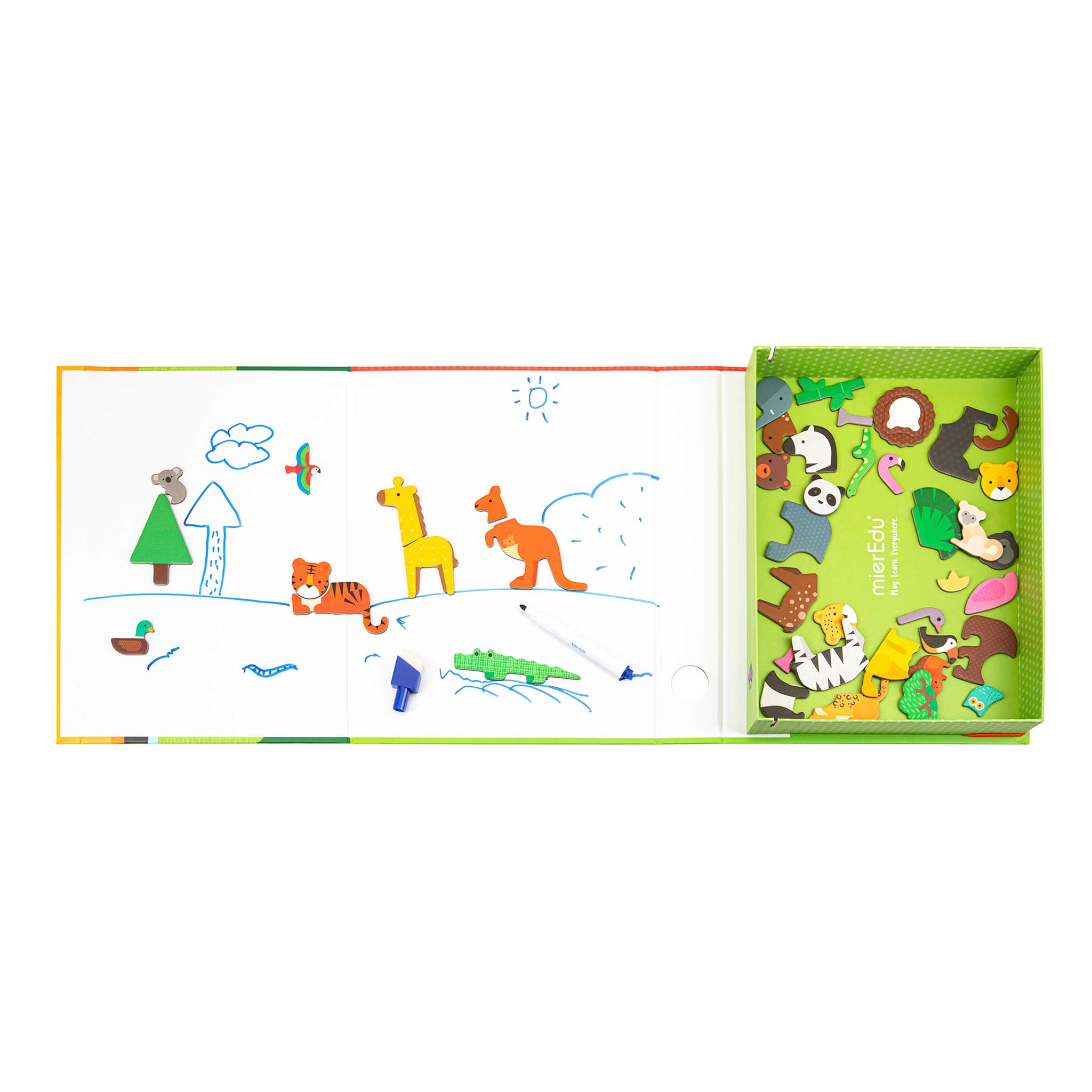 mierEdu Magnetic Art Case - Animal World