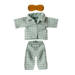 Maileg Pyjamas Dad Mouse Mint - Sand