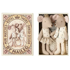 Maileg Royal Twin Mice in Matchbox