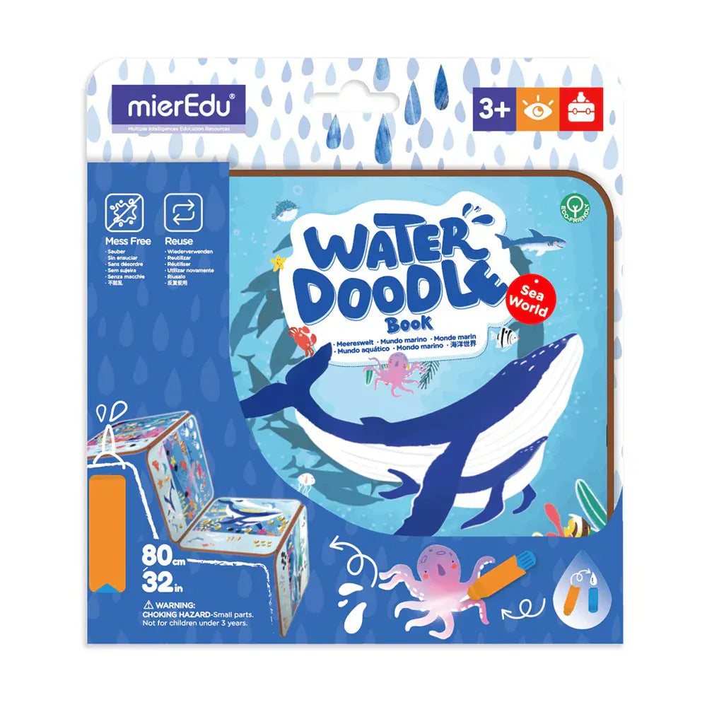 mierEdu Magic Water Doodle Book - Sea World