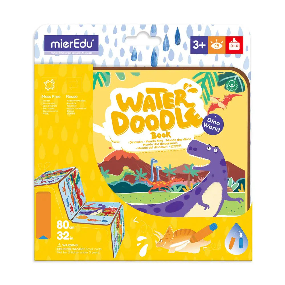 mierEdu Water Doodle Book - Dino World