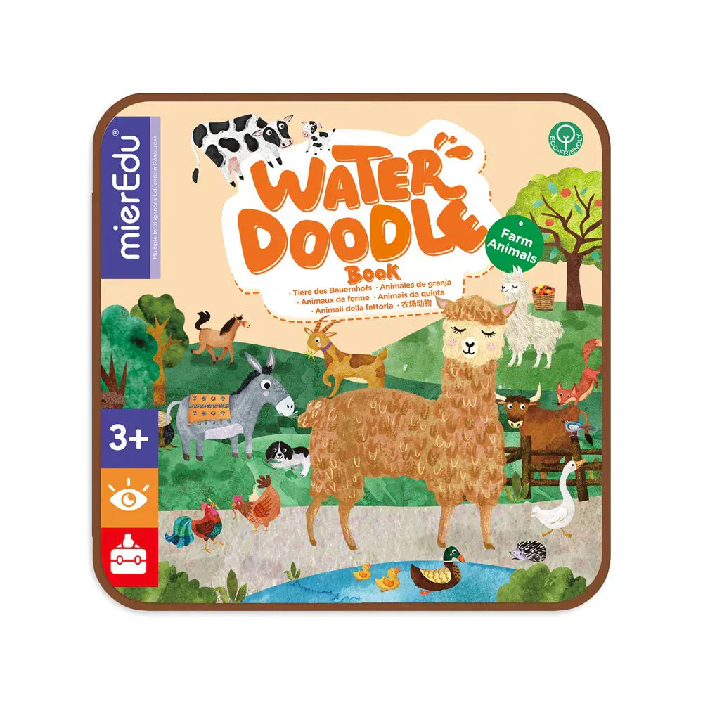 mierEdu Water Doodle Book - Farm Animals