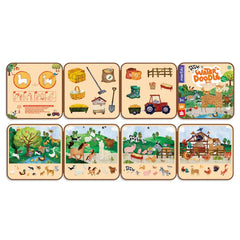 mierEdu Water Doodle Book - Farm Animals