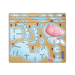 mierEdu Build 'n' Sound 3D Puzzle - African Elephant
