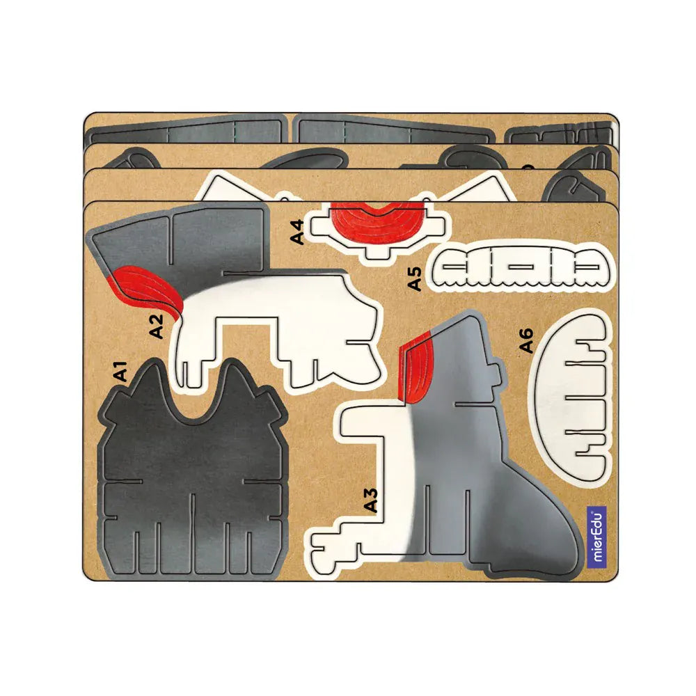 mierEdu Build 'n' Sound 3D Puzzle - Shark