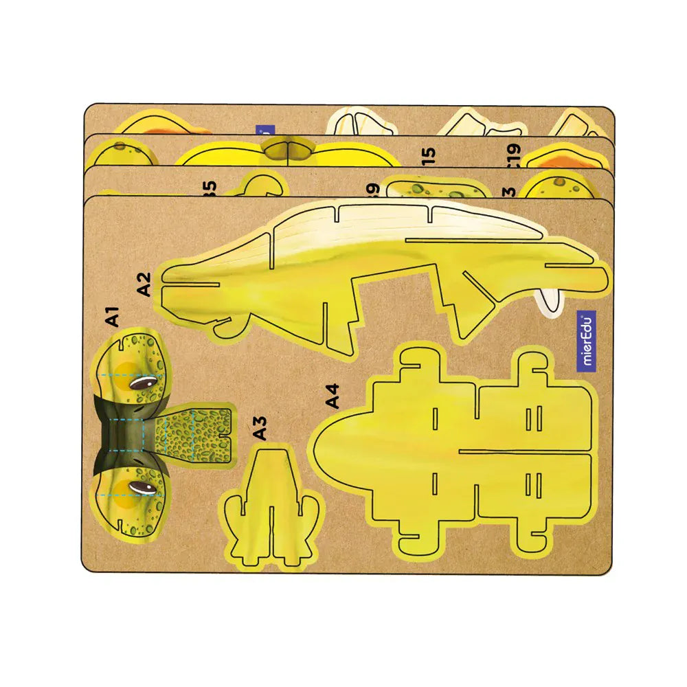 mierEdu Build 'n' Sound 3D Puzzle - Stegosaurus