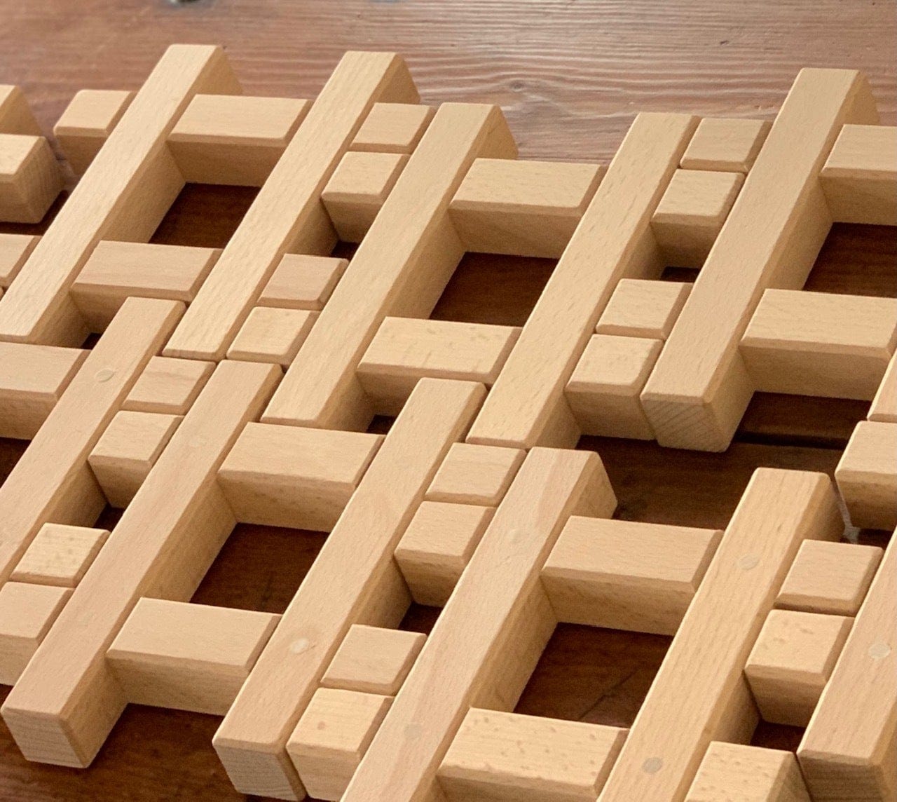 Papoose Wooden Hashtag Set with tray (8 pieces set)