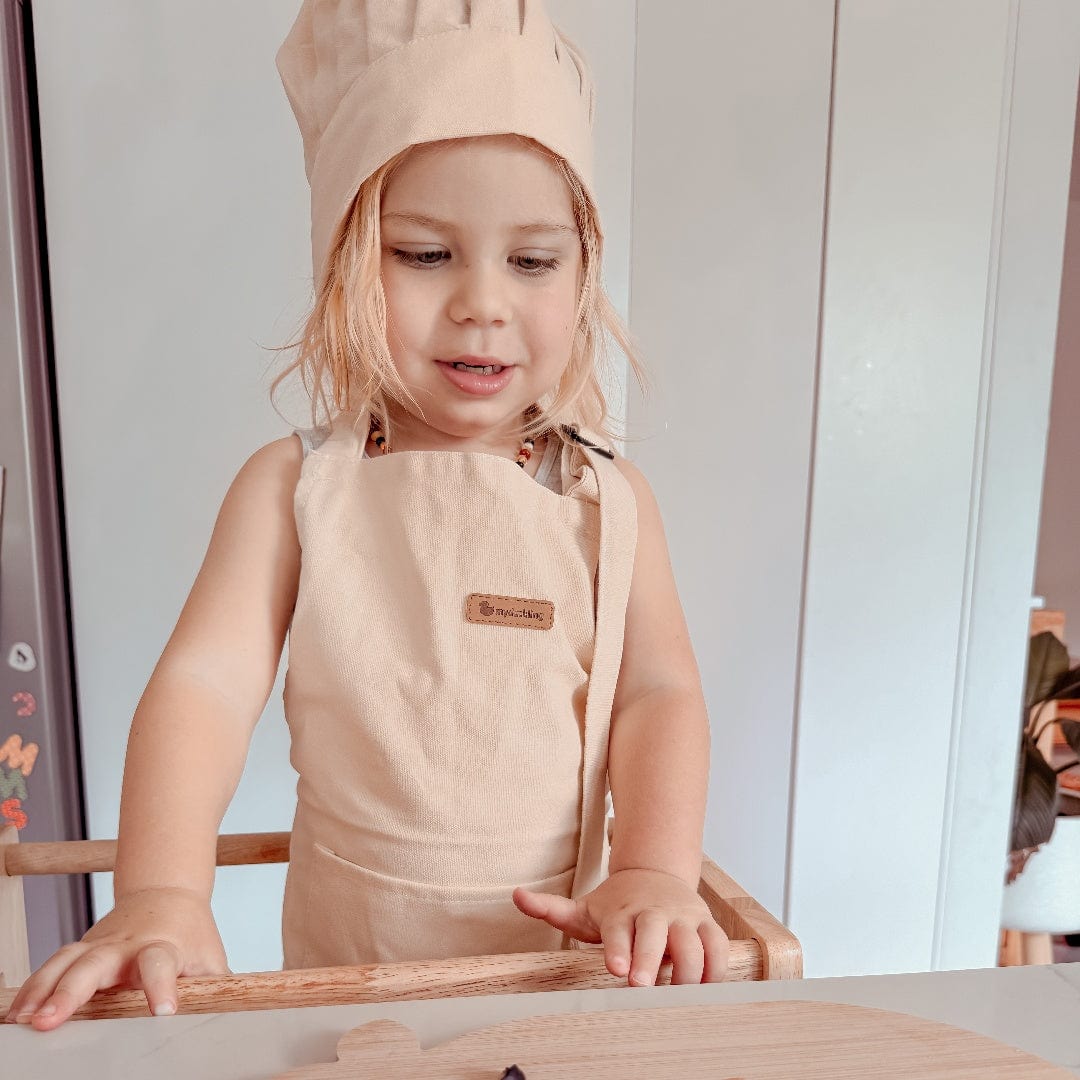 myduckling Kids Chef Apron & Hat Set - Cream