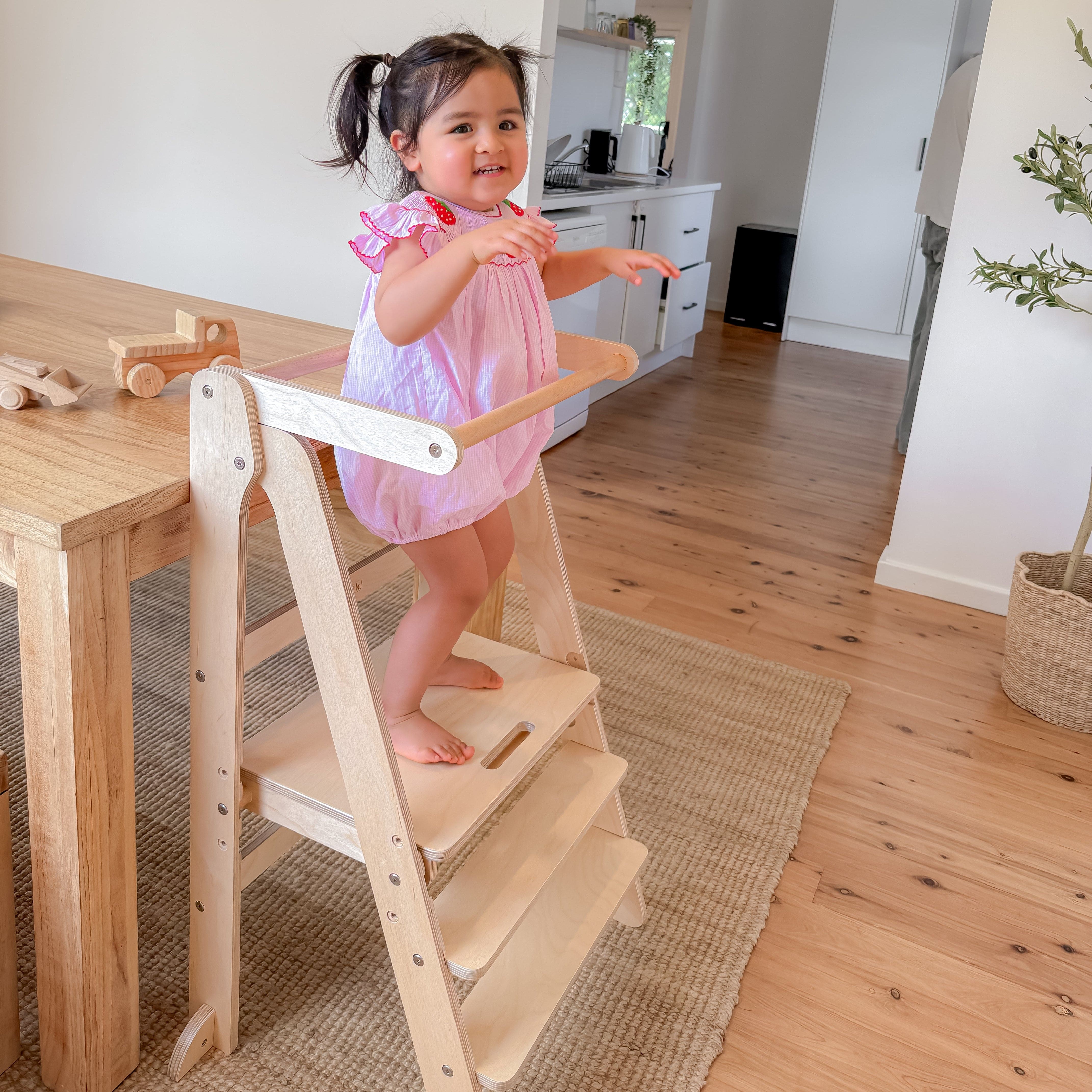 Toypark Folding Learning Tower - Natural