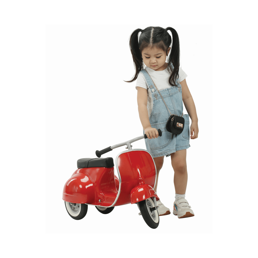 Ambosstoys Primo Classic Red Ride-On  (Leather Seat)