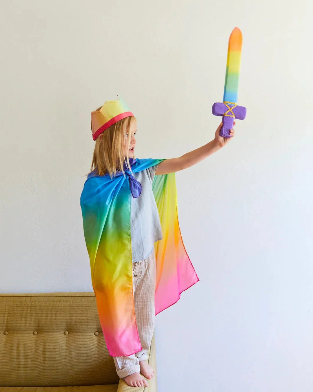 Sarah's Silk Soft Sword - Rainbow