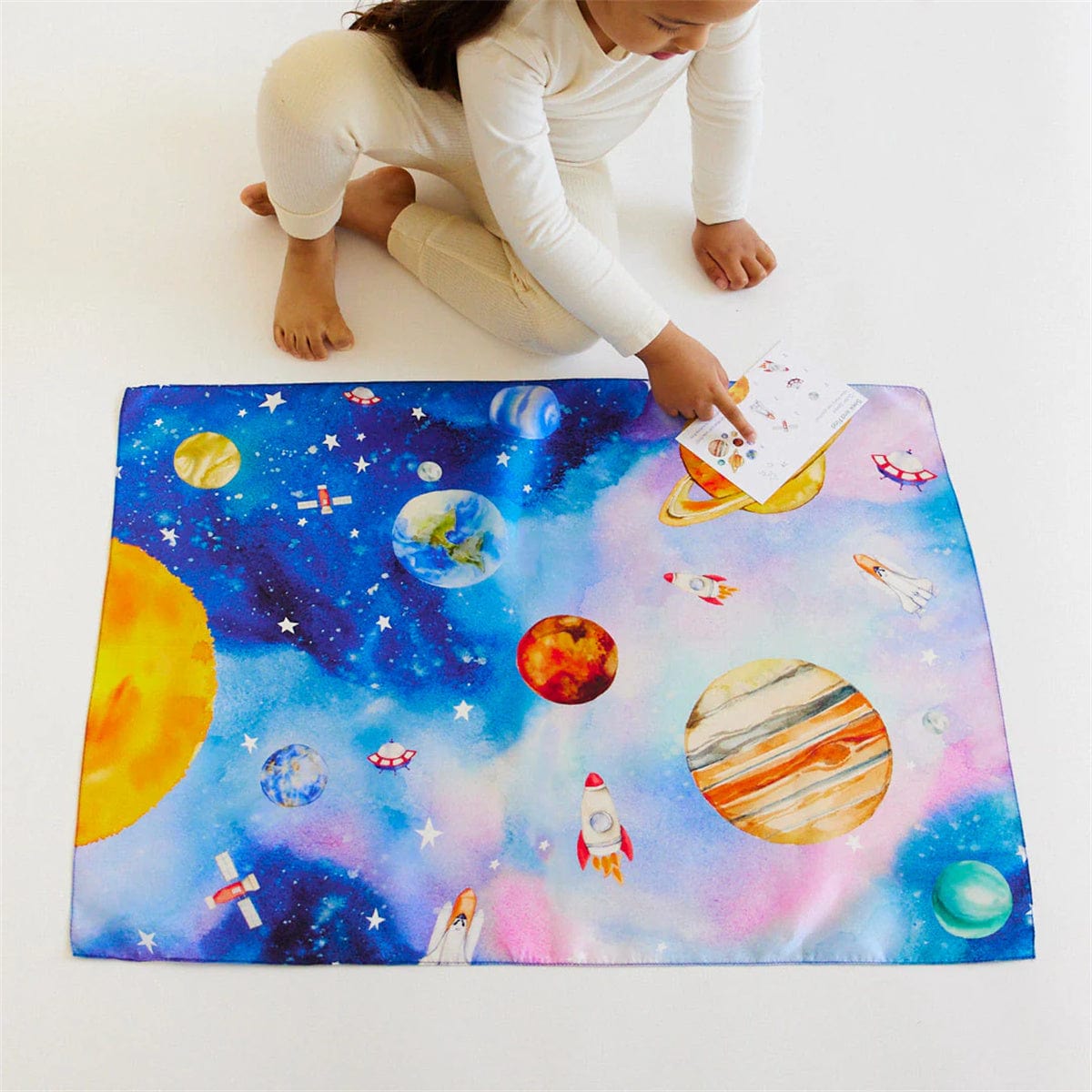 Sarah's Silks Playsilk - Seek and Find - Outer Space