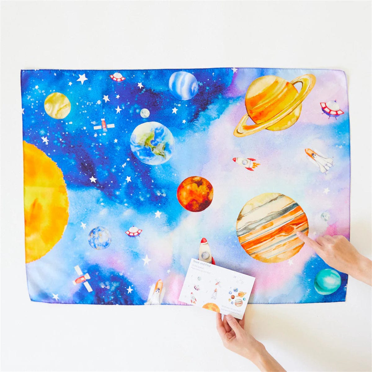 Sarah's Silks Playsilk - Seek and Find - Outer Space