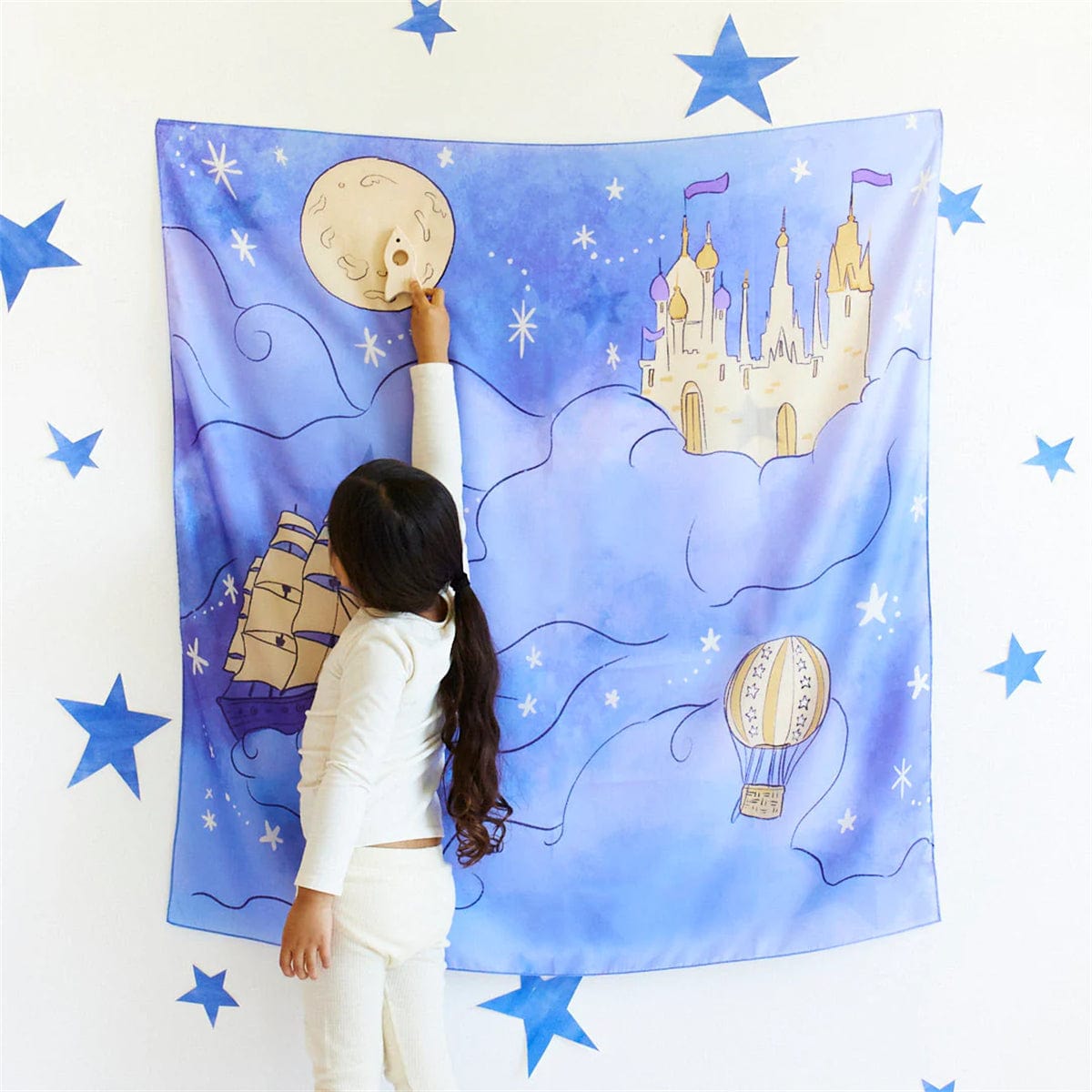 Sarah's Silks Playmap - Large - Castle in the Sky
