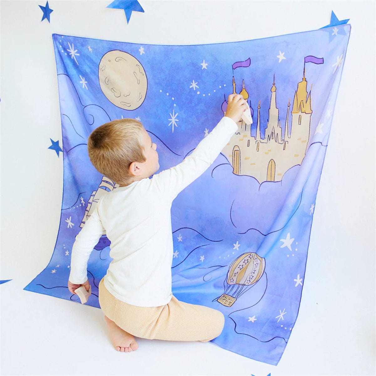 Sarah's Silks Playmap - Large - Castle in the Sky