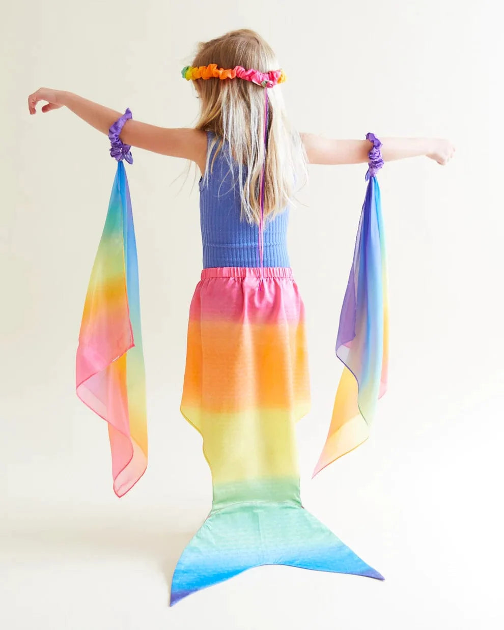 Sarah's Silks Large Rainbow Mermaid Tail
