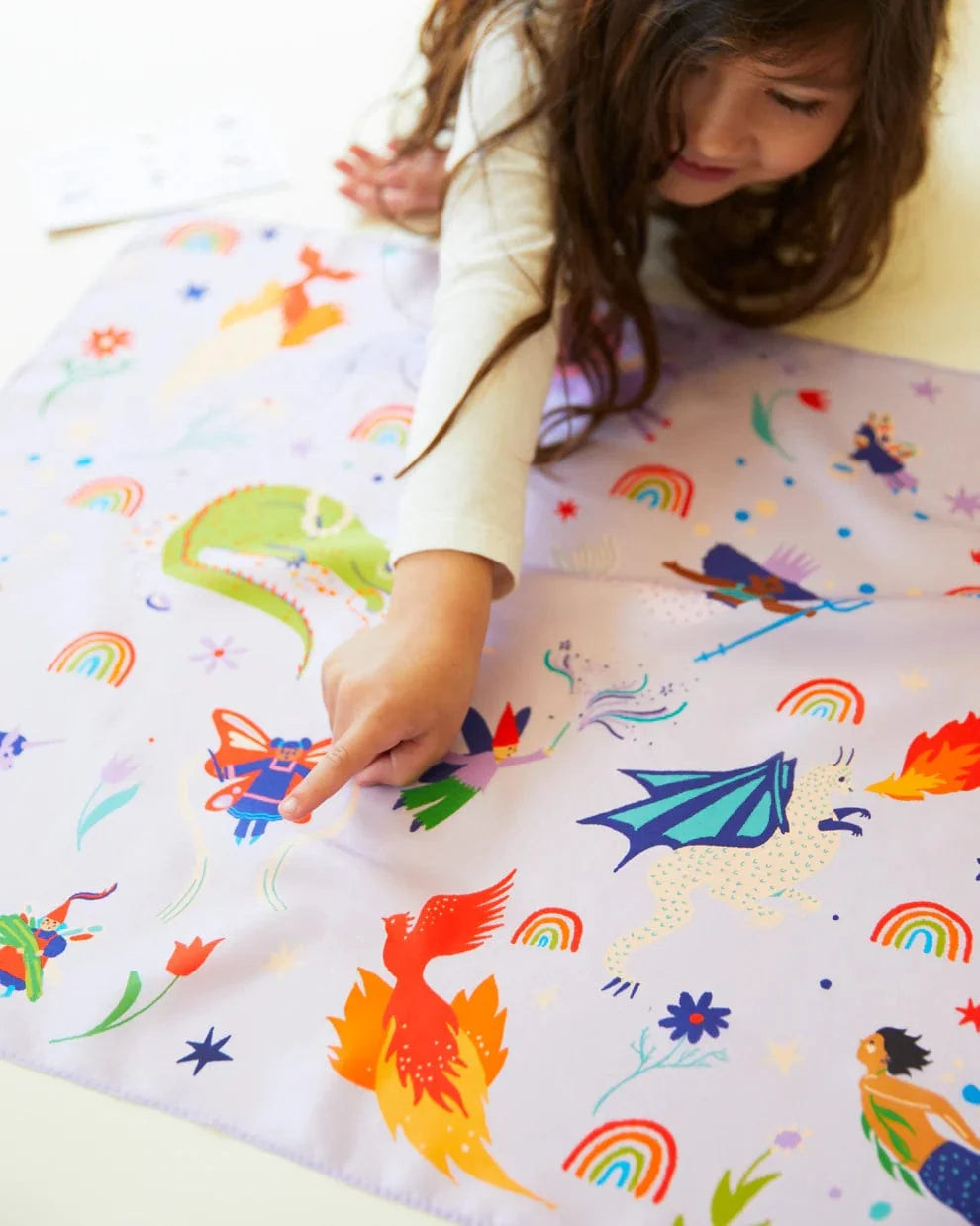 Sarah's Silks Playsilk Seek and Find - Rainbow Creature