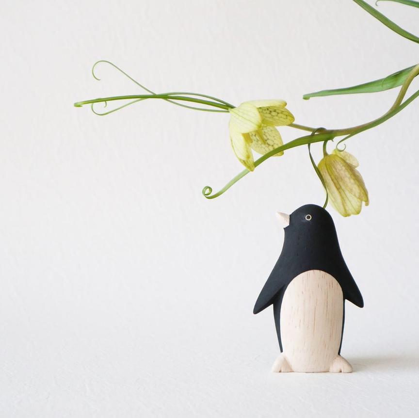 T-Lab Pole Pole Wooden Animal Penguin