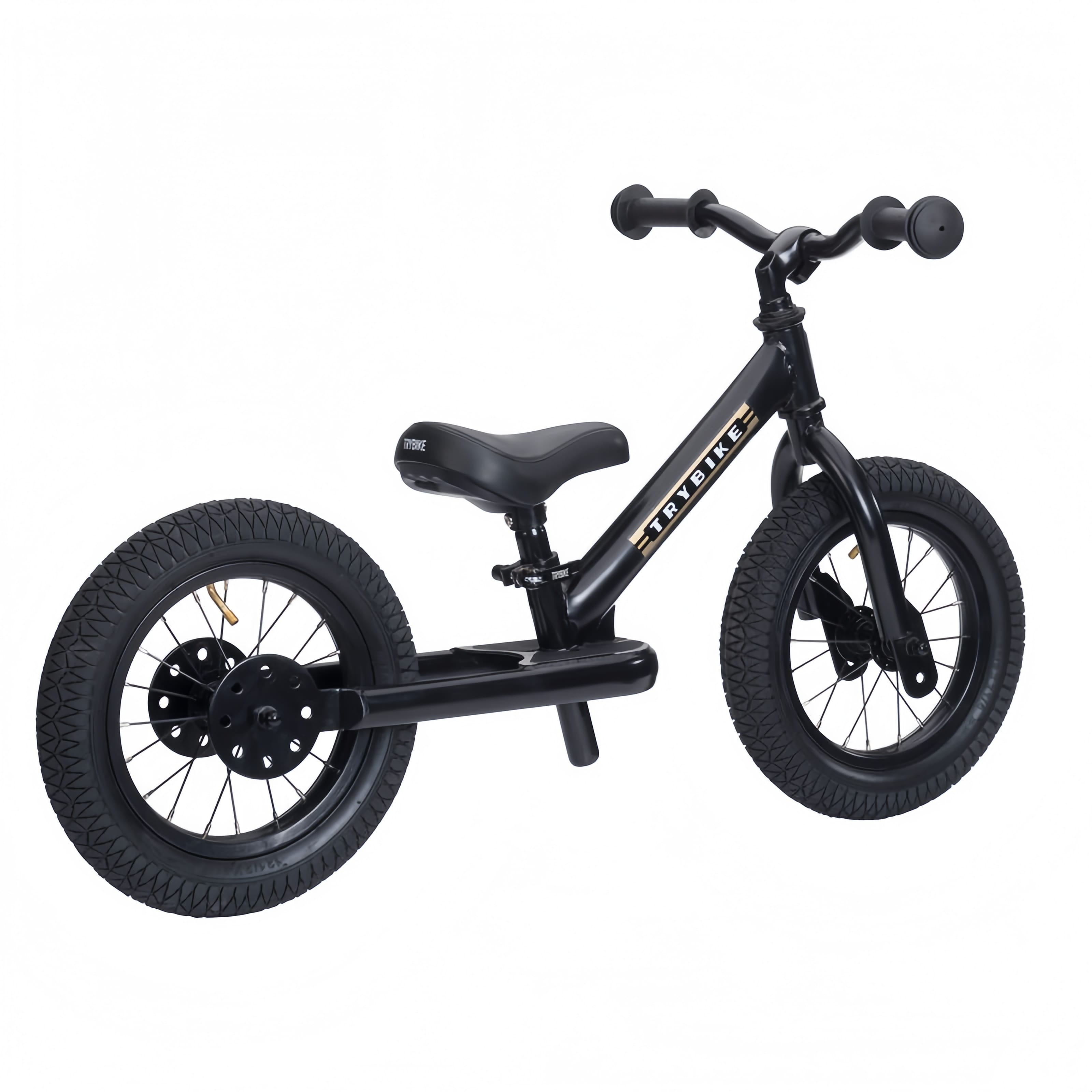 Trybike Steel 2 Wheel Balance Bike - Black