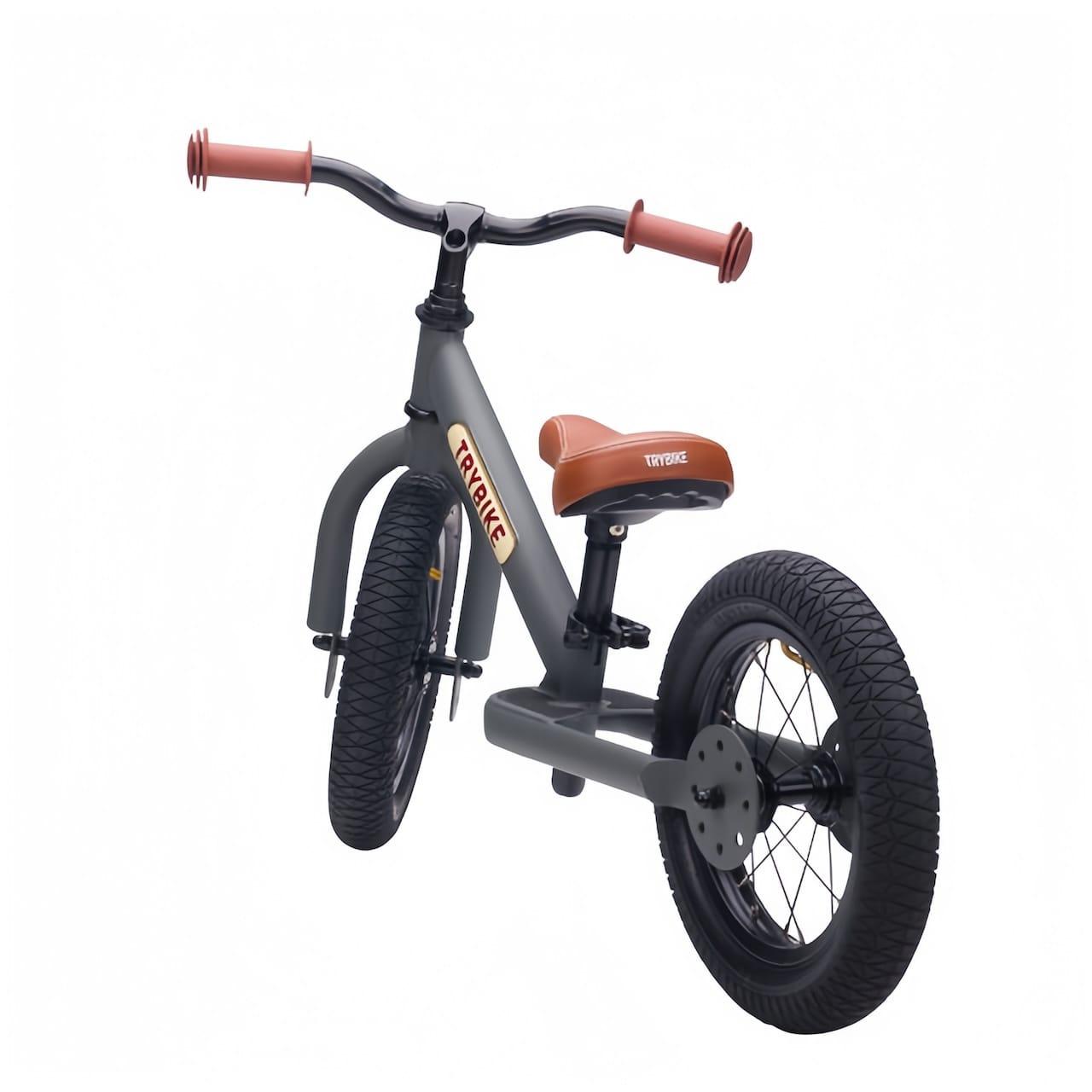 Trybike Steel 2 Wheel Balance Bike - Grey