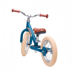 Trybike Steel 2 Wheel Balance Bike - Blue Vintage