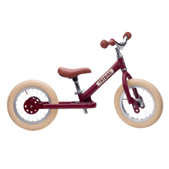 Trybike 2 in 1 Vintage Steel Balance Bike - Red