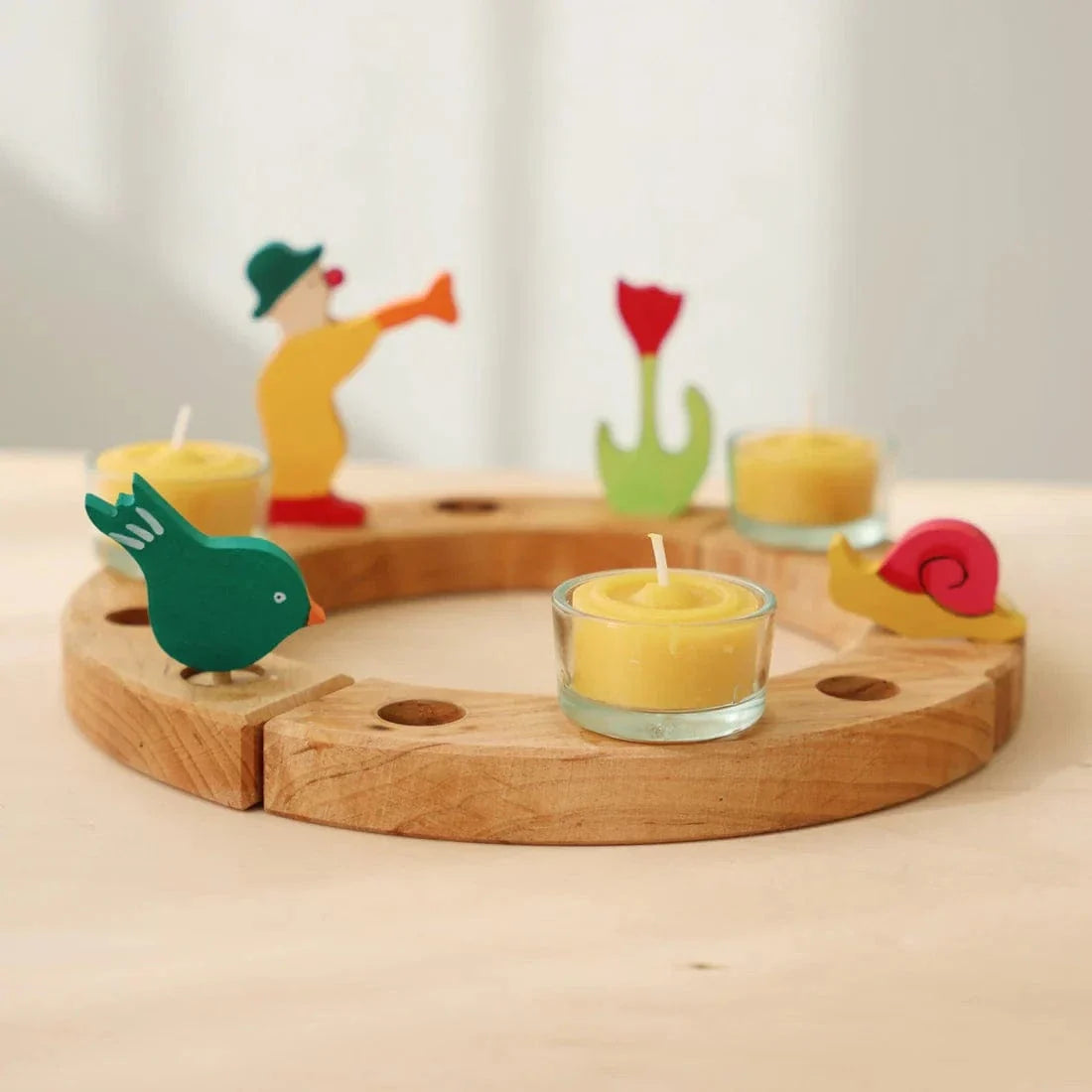 Grimm’s Tea Light Candles 100% Beeswax Set of 10