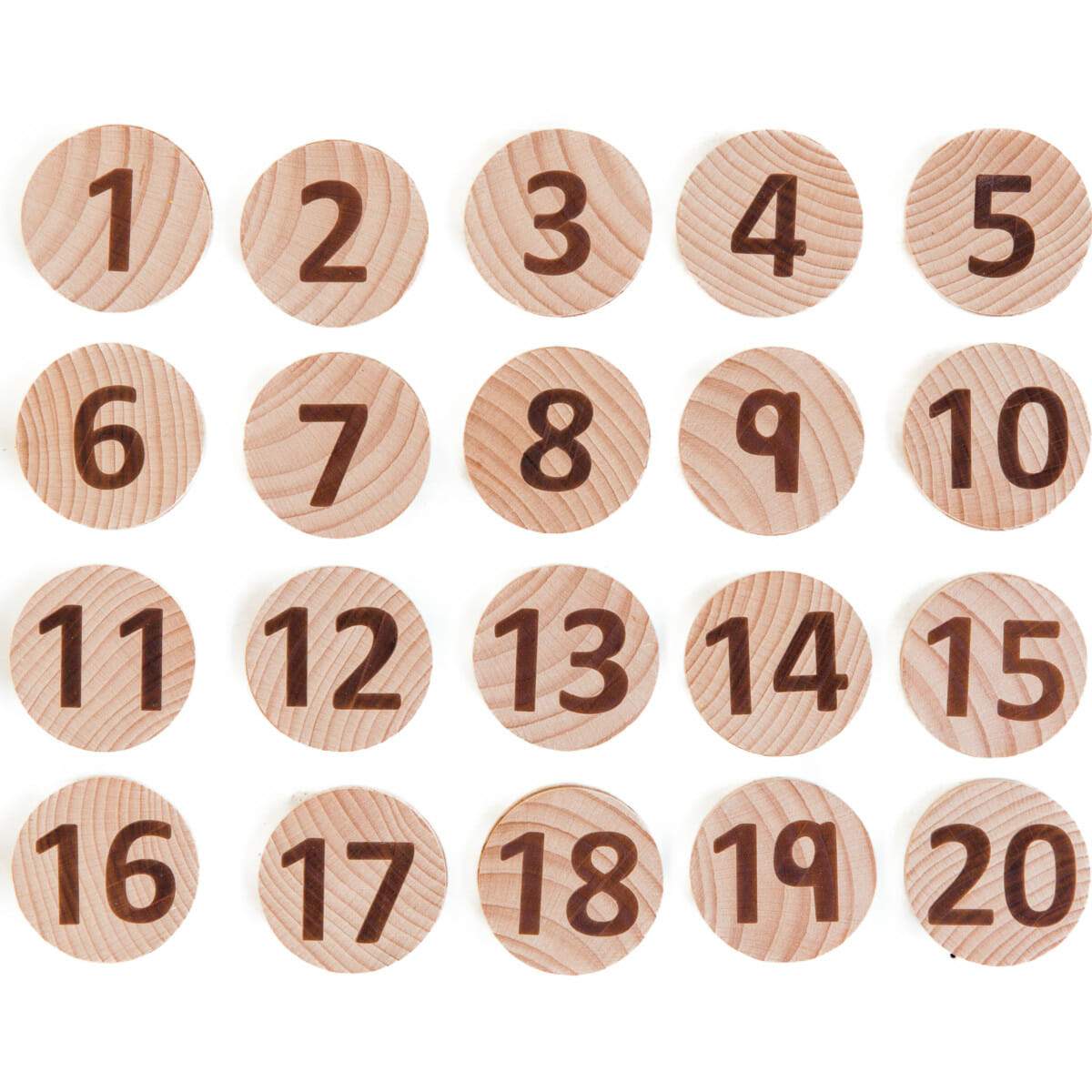 Freckled Frog Tactile Wooden Numbers set