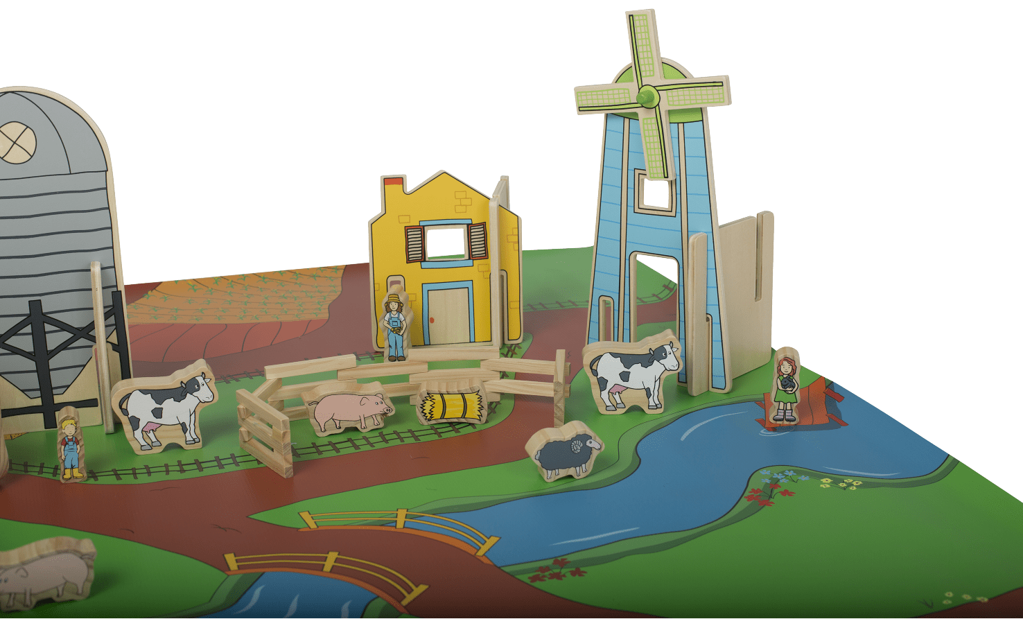 Freckled Frog The Farm Playmat