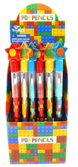 Tiny Mills - Building Blocks Brick Multi Point Pencils (24pcs)